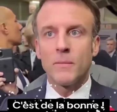 #Macron Pupille dilaté Pas de clignements des yeux
