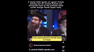 Un rabbin juif s'élève contre le sionisme