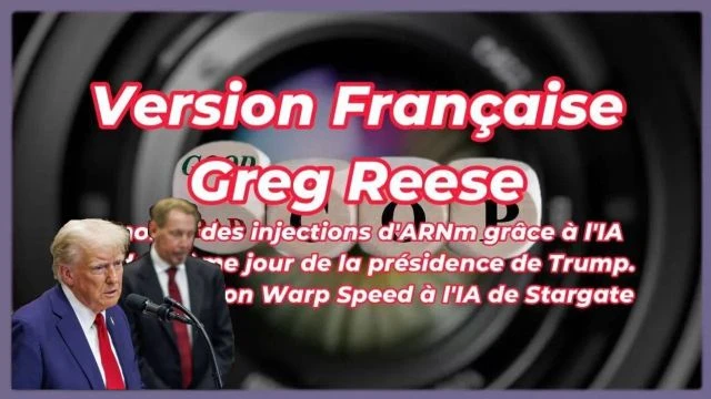 L'horreur en marche trump Annonce des injections d'ARNm grace a l'IA et video surveillance generalisee au deuxieme jour de sa presidence