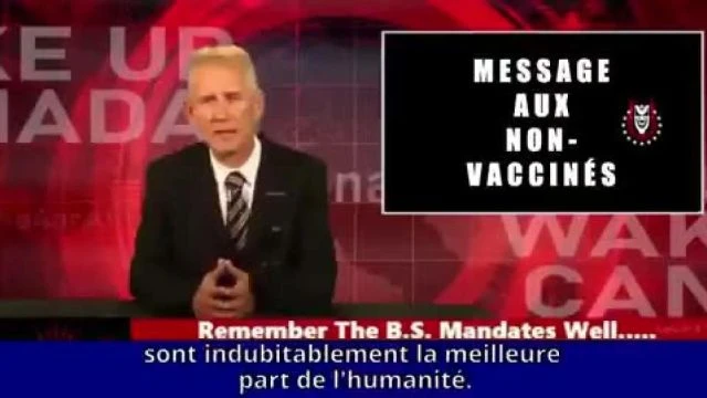 Ce message s'adresse uniquement aux non-vax