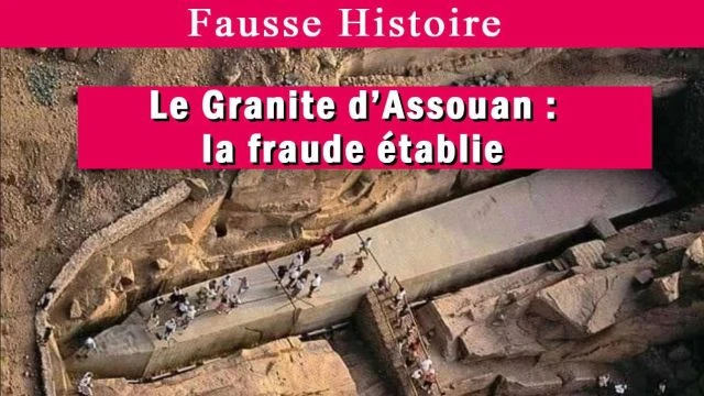 Le faux granite de l'Obelisque d'Assouan