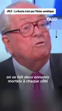 Rappel : Jean-Marie Le Pen sur le conflit ukrainien