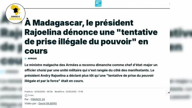 MADAGASCAR : RÉVÉLATIONS SUR LA FUITE DU PRÉSIDENT RAJOELINA