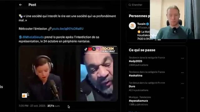 Scandale d'etat Dieudonne face a 30 policiers vol de materiel perquisition arrestation