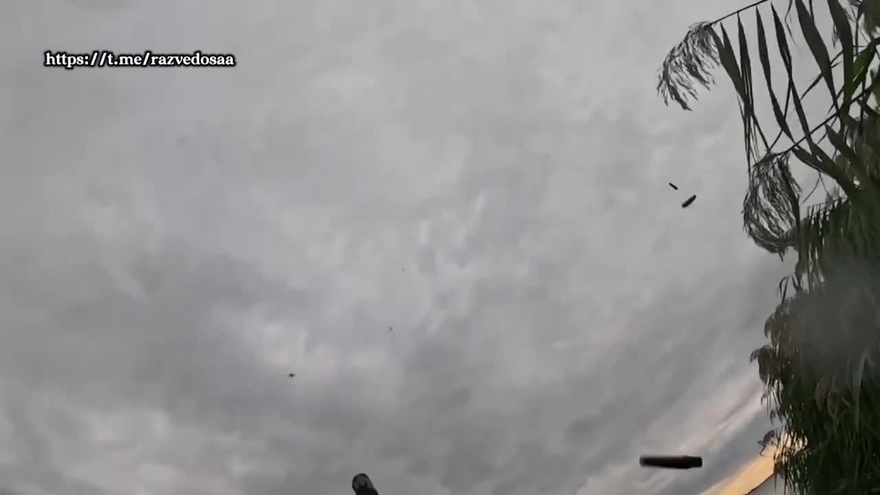 Unités de combat russes sur le fleuve Dniepro