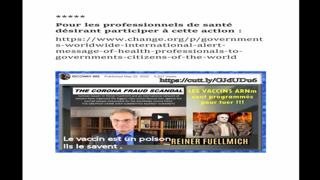 Covid-19, la plus grande arnaque sanitaire du 21e siècle !  Covid-19, the biggest health scam of the 21st century!