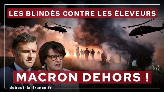 Macron envoie les blindes contre les eleveurs sous le faux pretexte de la dermatose - Nicolas Dupont-Aignan