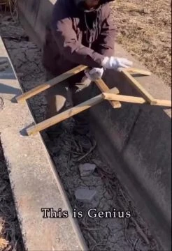 Ce pont tient debout tout seul grâce à de simples bâtons