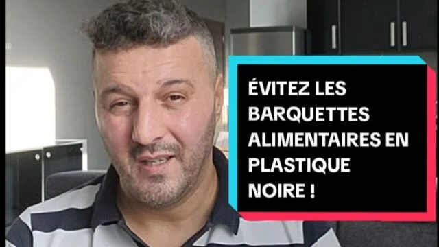 Evitez les barquettes alimentaires en plastique noir