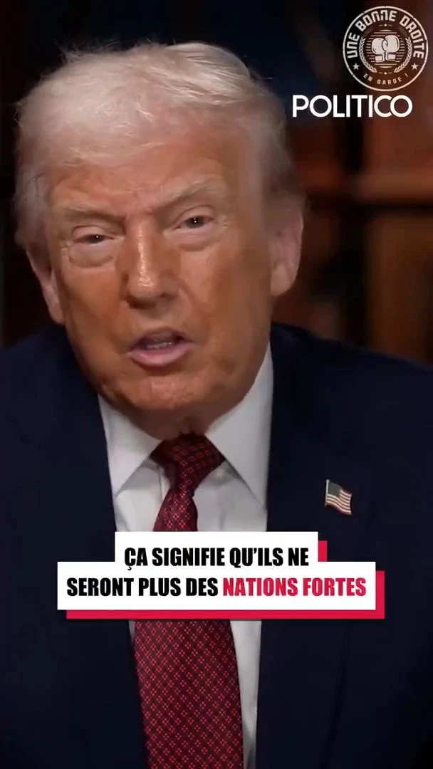 Donald Trump dit tout sur l'Europe et ses dirigeants couards et faibles