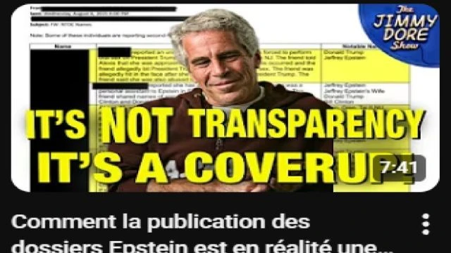 Comment la publication des dossiers Epstein est en realite une enorme operation de dissimulation