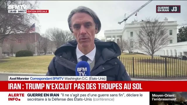 Trump n'exclut pas l'envoi de troupes au sol en Iran