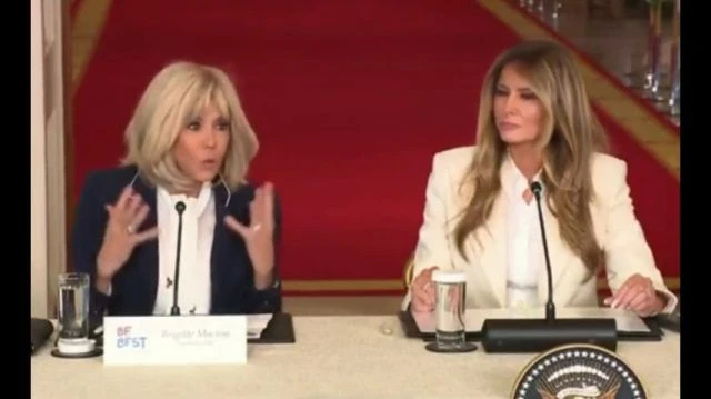 Ils ont utilisé la voix d'un homme pour traduire Brigitte Macron