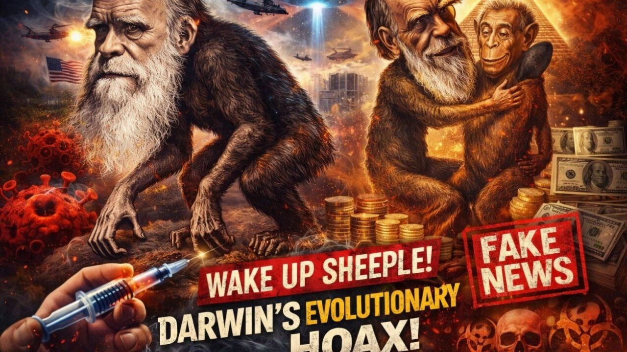 Humour - La Tromperie de la Theorie de l'Evolution de Charles Darwin - L'histoire corrigee