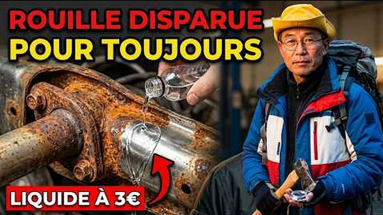 Liquide a 3Eu detruit toute rouille Definitif Sans garage Acide Tannique Les constructeurs l'ont cache