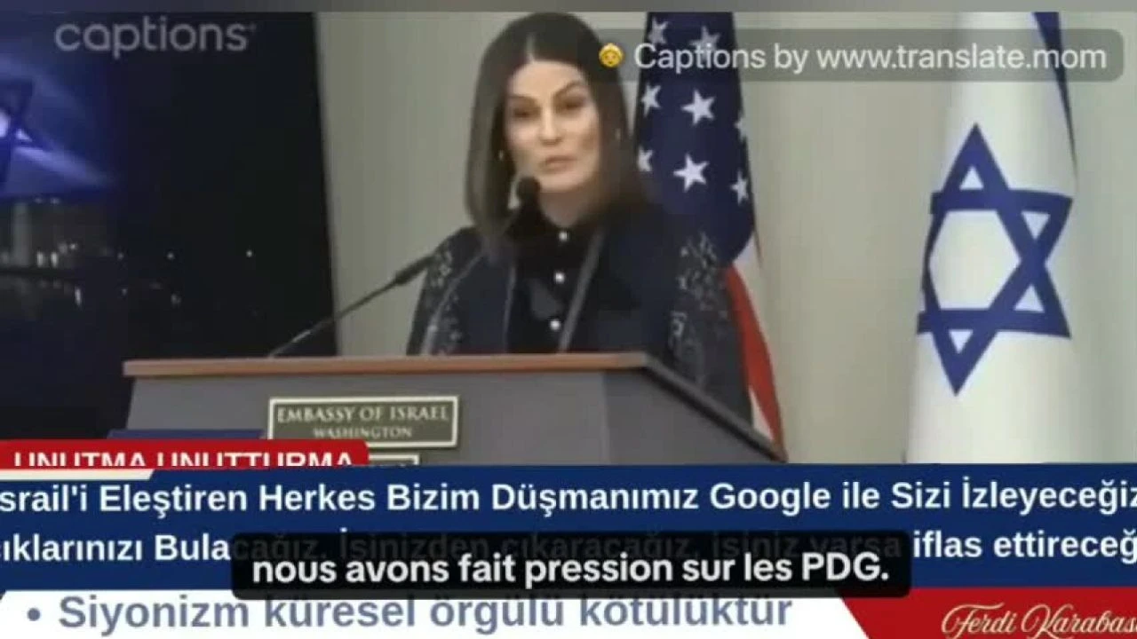 La porte-parole du gouvernement du Sionistan a dit que celui qui nous critique sera traque partout