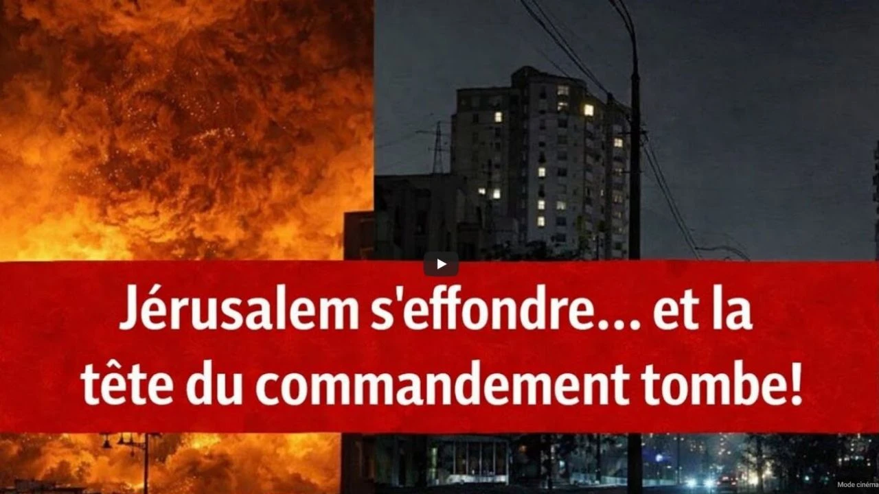 Jerusalem totalement plongee dans le noir apres une attaque massive de drones Iraniens