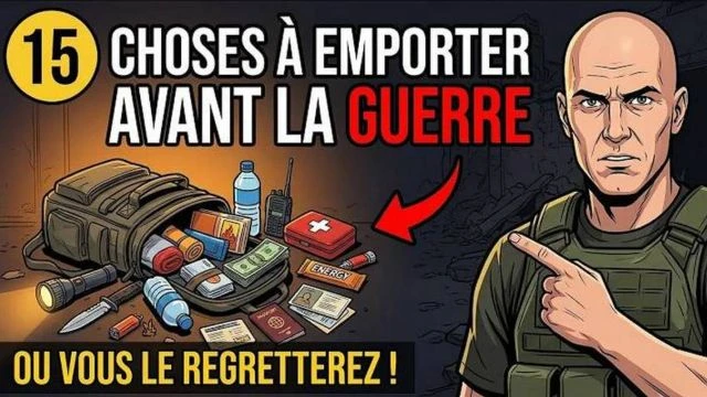 15 choses a emporter avant de fuir la guerre ou le regretter
