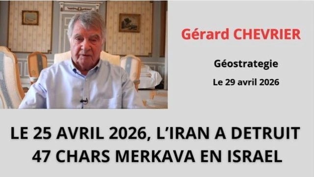 Le 25 Avril 2026 l'Iran a detruit 47 chars merkava en israel