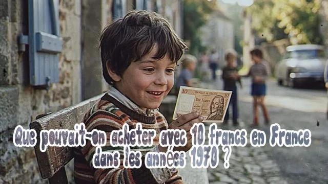 Que pouvait-on acheter avec 10 francs en France dans les annees 1970