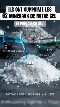 Dossier Sante - Dans le SEL de table industriel ils ont supprime les 82 mineraux essentiels