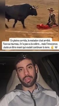 En pleine corrida, le matador s'est arrêté