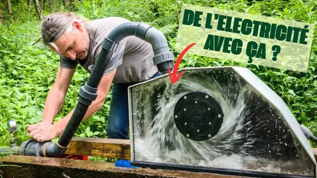 La turbine Pelton permet d'etre autonome en electricite avec un simple ruisseau