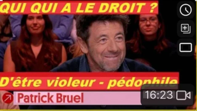 Patrick bruel sioniste violeur en serie pedophile