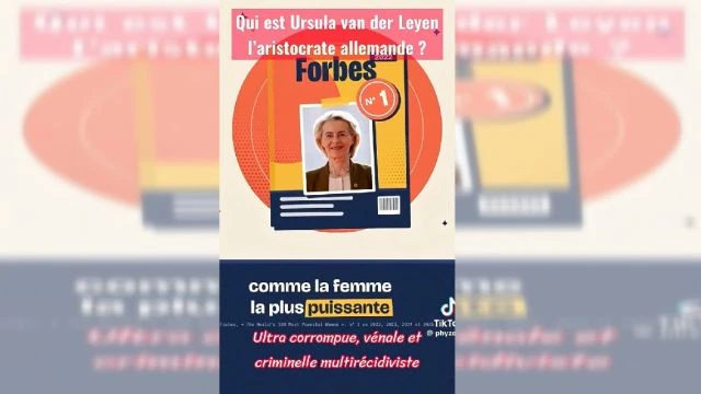 Ursula von der Leyen détruit la population européenne